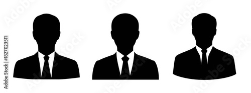 Business men silhouettes vector illustration for professional and corporate designs and presentations