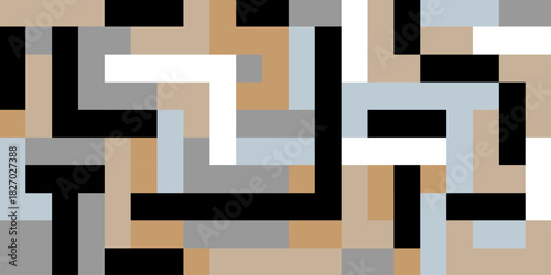 Abstract pixeled bar colorful background with squares and rectangles futuristic pixel Illustration, abstract texture of modern geometric pattern design squares background.