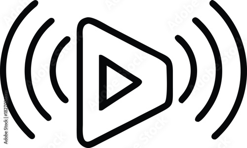 vector illustration of a speaker