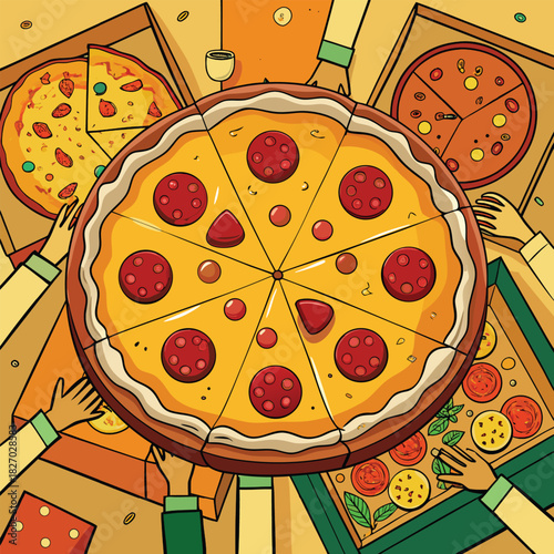 Pizza Party Feast with Friends