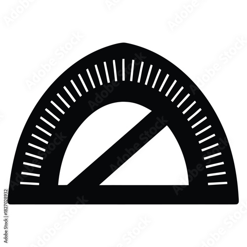 protractor on white background