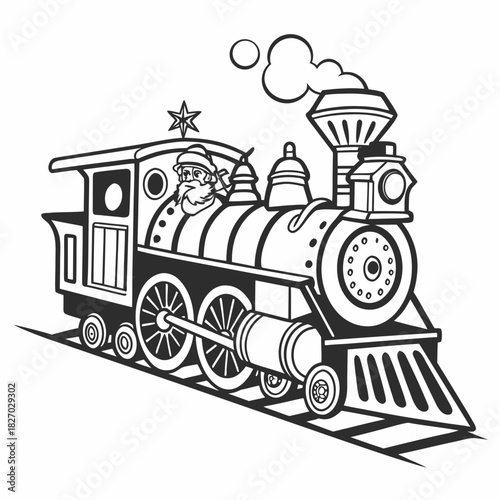 steam locomotive vector