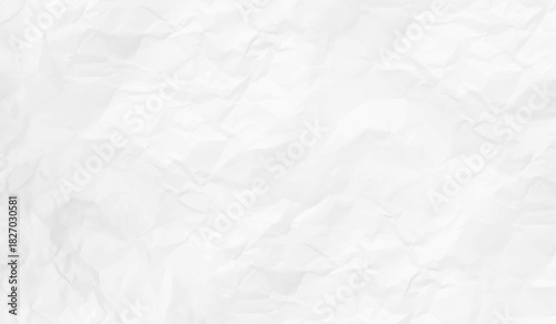 Crumpled white paper abstract shape background with space paper for text. white crumpled paper texture background. 