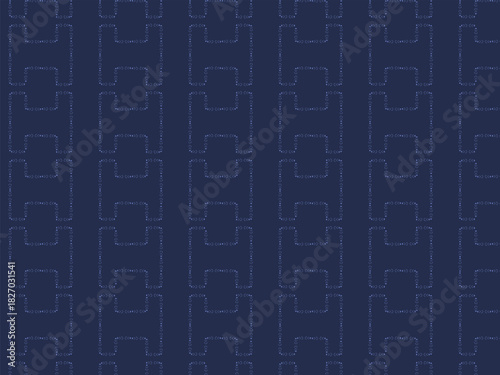 H Letter Stitched Denim Textile Pattern
