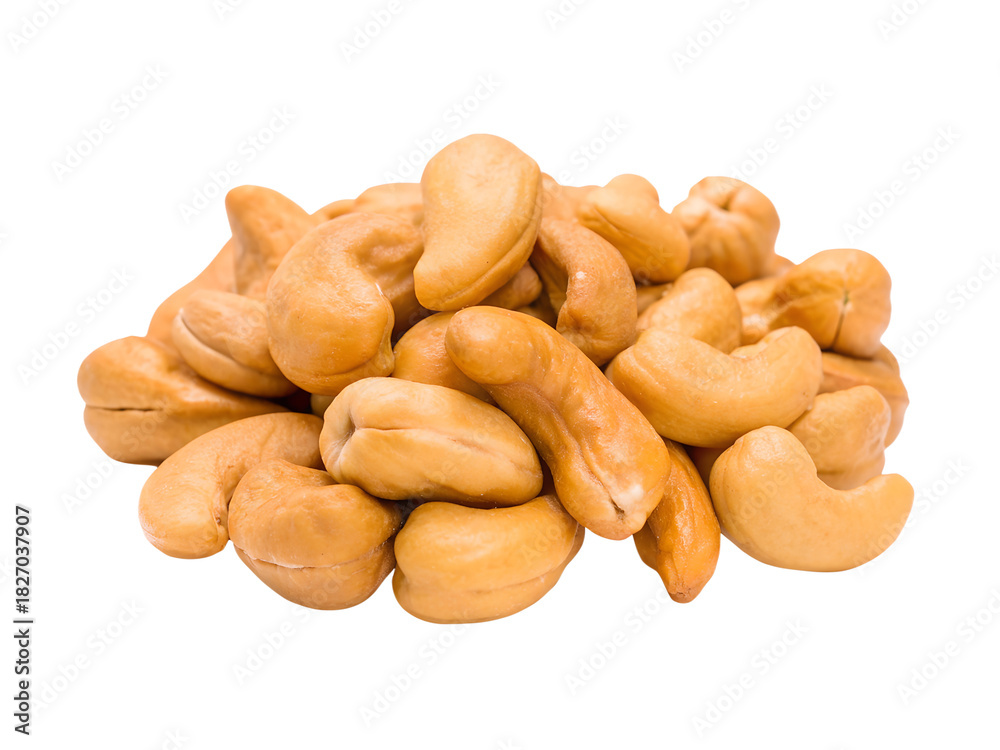 Fototapeta premium Cashews on transparent png