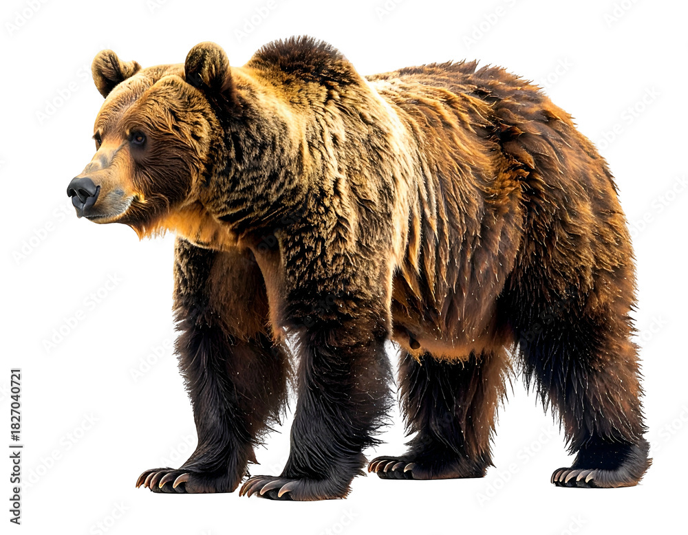 Fototapeta premium Grizzly bear standing in wilderness
