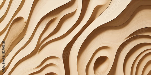 Premium Beige Fluid Swirl Texture with Soft Wooden Grain Flow for Modern Interior Decoration, Contemporary Backdrops, and Artistic Surface Design