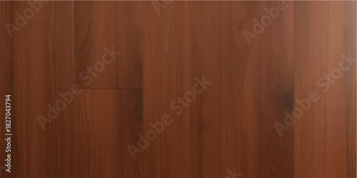 Dark brown hardwood oak floor pattern panel for a natural vintage interior wall design