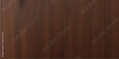 Natural brown wooden texture background featuring a seamless dark hardwood panel design with copy space