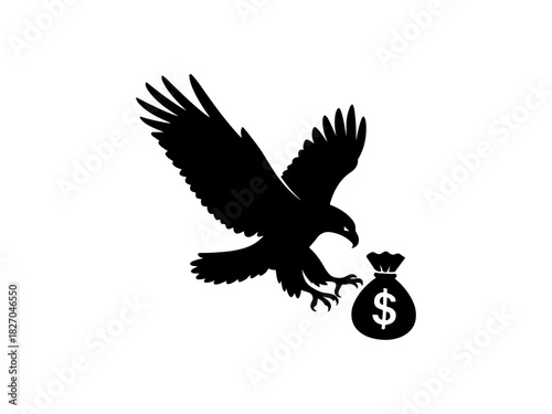 Eagle Finance Icon – Power, Wealth and Investment Symbol