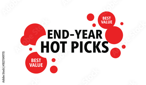 End-year hot picks with best value offers displayed on a white background.
