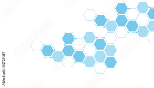 abstract geometric blue texture background. blue hexagon background texture.