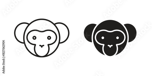 Monkey icon for your website design, logo, app, UI. EPS10