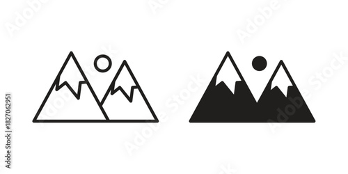 Mountain icon for your website design, logo, app, UI. EPS10