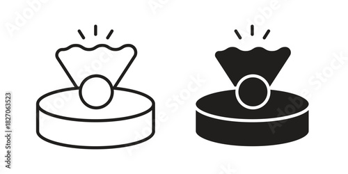 Pearl icon for your website design, logo, app, UI. EPS10