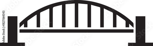 bridge icon arch city skyline landmark metropolis navigation map