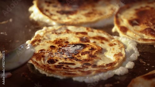 Wallpaper Mural Cooking Egg roll. Delicious Indian street food. Torontodigital.ca