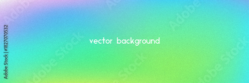 Noise Gradient Background. Abstract Grainy Bg In Pink, Purple And Blue Colors. Iridescent Hologram. Pearlescent Holographic Texture With Rainbow Foil. Smooth Gradation In Fluorescent Ink