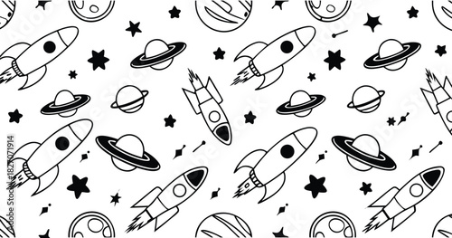 set of rocket space ship and many more