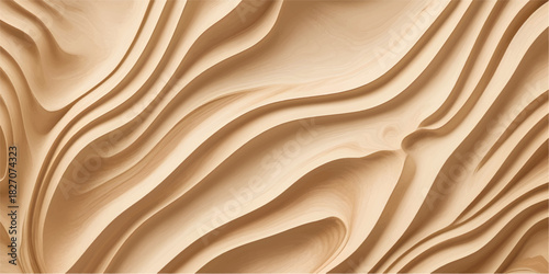 Smooth brown leather texture with a soft golden silk fabric wave pattern for a luxury textile backdrop