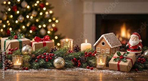 christmas tree with gifts