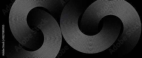 Abstract Particle Technology Background Design. Abstract wave moving point flow particles, high tech background design for brochure, flyer, magazine, business card, banner. Vector