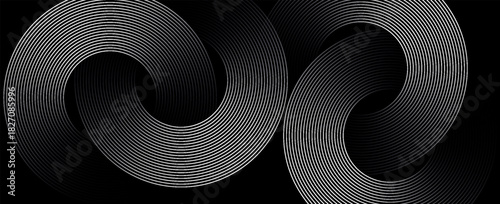 Abstract Particle Technology Background Design. Abstract wave moving point flow particles, high tech background design for brochure, flyer, magazine, business card, banner. Vector