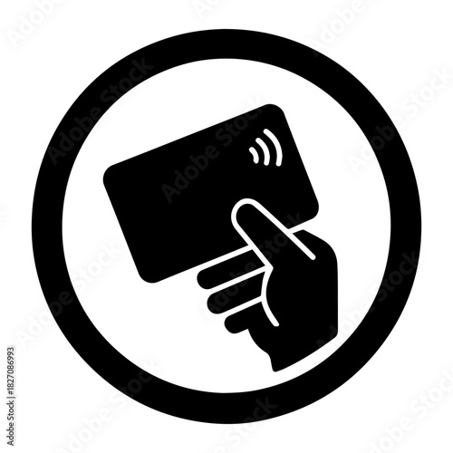 card payment sign vector icon on a white background
Vector warning sign icon
