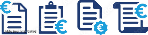 euro, currency, finance, document, contract, invoice, bill, payment, european, financial, business, transaction, agreement, paperwork, report, accounting, earnings, income, cost, price, blue, light bl