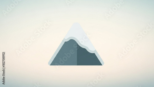 Stunning minimalist mountain icon perfect for travel blogs, outdoor adventure companies, or eco-friendly brands seeking a modern, clean logo design