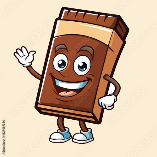 design logo vector cartoon character cute chocolate mascot