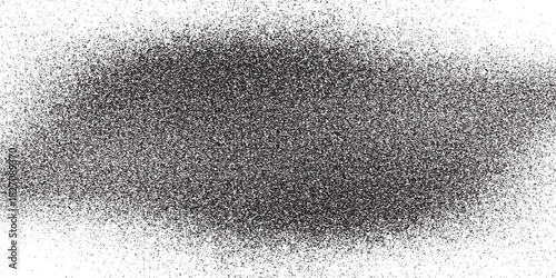 Abstract vector noise. Small particles of debris and dust. Distressed uneven background. Grunge texture overlay with fine grains isolated on white background. Vector illustration. EPS10.