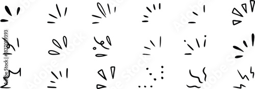 burst, sparkle, doodle, hand drawn, illustration, sketch, drawing, abstract, lines, dots, shapes, design element, isolated, white background, energy, explosion, starburst, dynamic, simple, graphic, cr