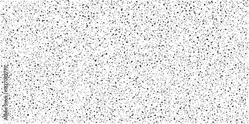 Abstract vector noise. Small particles of debris and dust. Distressed uneven background. Grunge texture overlay with fine grains isolated on white background. Vector illustration. EPS10.