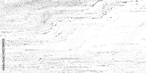 Abstract vector noise. Small particles of debris and dust. Distressed uneven background. Grunge texture overlay with fine grains isolated on white background. Vector illustration. EPS10.