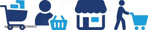 items, graphic, light, cart, [converted], filled, store, depict, with, goods, consumer, blue, icons, retail, illustration, symbol, retail., cart., market, design, description:, storefront, category:, 