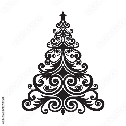 Luxurious Baroque Christmas Tree Ornament Royal Art Style