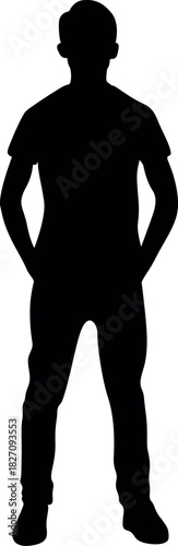 vector silhouette of a man silhouette of a woman. silhouette of a man