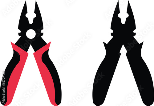 Pliers vector icon