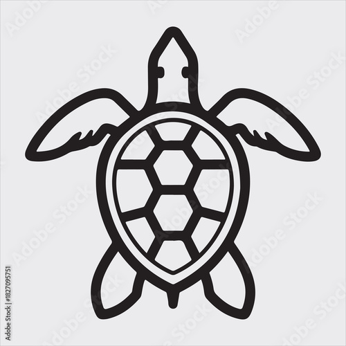 A beautiful see beach fish line art design