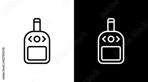 Glucose Monitor  White Icon Set Design
