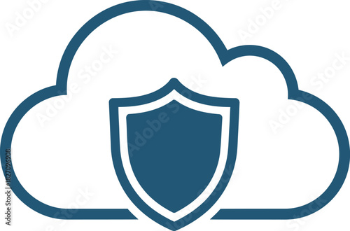 Cloud Computing Security Shield for Data Protection and Cyber Security with Network Safety and Secure Data Storage System Connectivity and Digital Privacy and Data Backup