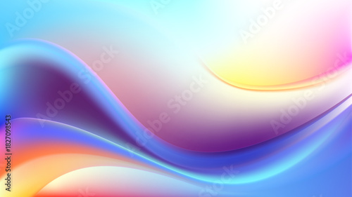 Abstract fluid iridescent wave Vector flow background.