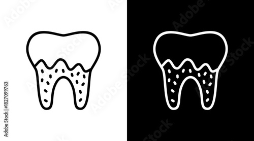 Tartar  White Icon Set Design