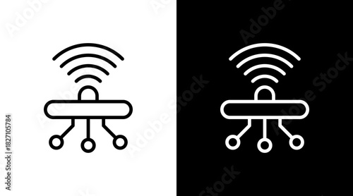 Smart Sensor  White Icon Set Design