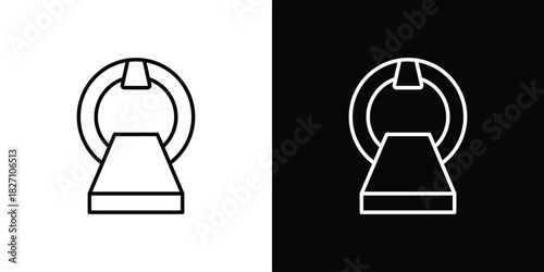 MRI icons vector.Editable stroke.linear style sign for use web design