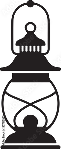 Hurricane lamp silhouette icon