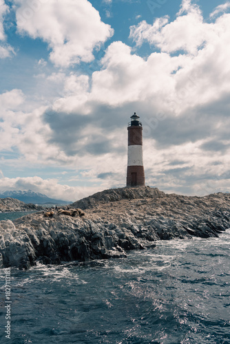 Lighthouse at the end of the world in Ushuaia, Argentina