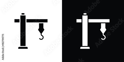 Construction crane icons symbol illustration. Vector graphics