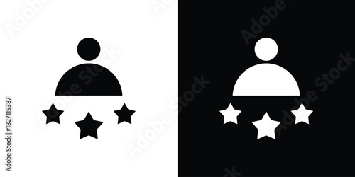 Customer satisfaction icons symbol illustration. Vector graphics